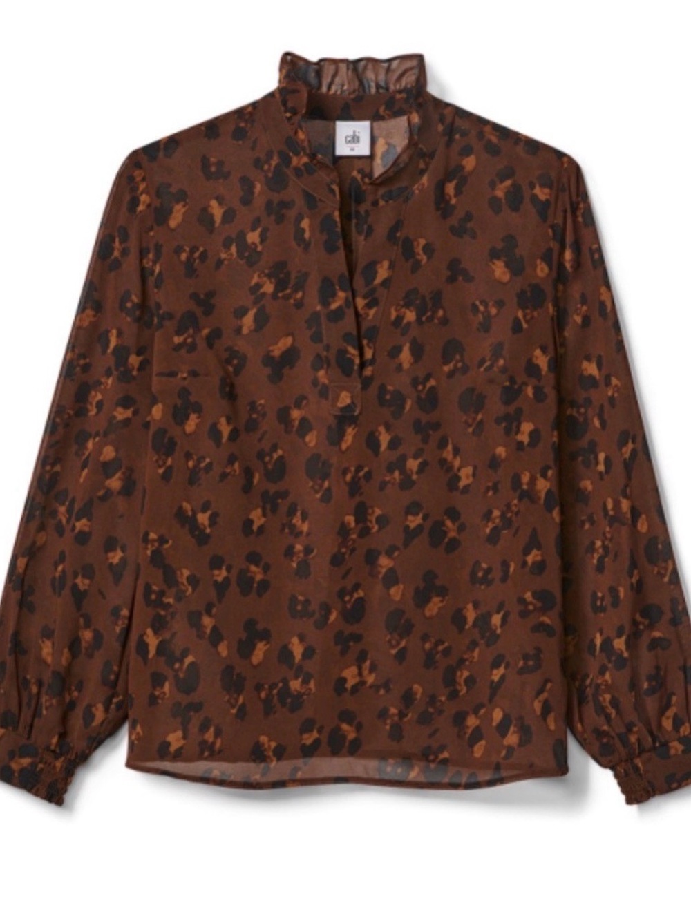 NWT CABi Obsess leopard print blouse
